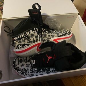 Jordan Air XXXVI FS Black and Infrared Sneakers